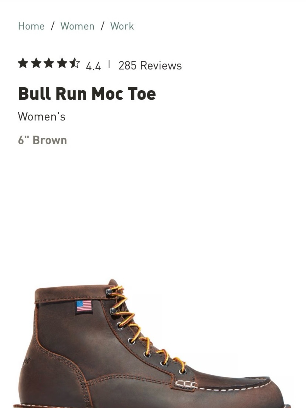 Women’s Danner Bull Run Moc Toe Boot - Picture 2 of 11